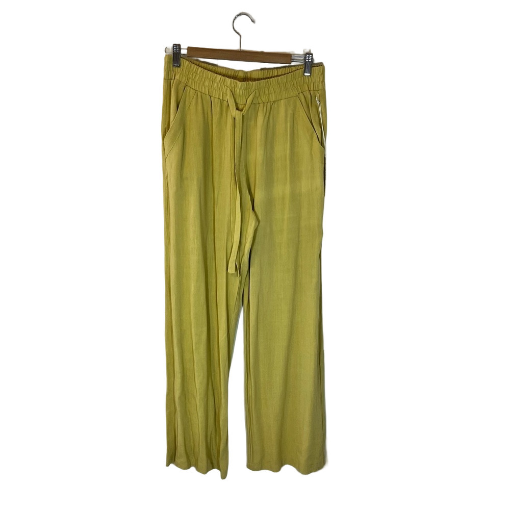 Sienna Sky Mustard Wide-Leg Pants